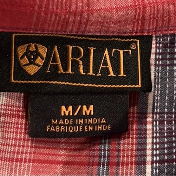 Ariat women’s plaid pearl snap button down western shirt size Medium - Picture 7 of 12